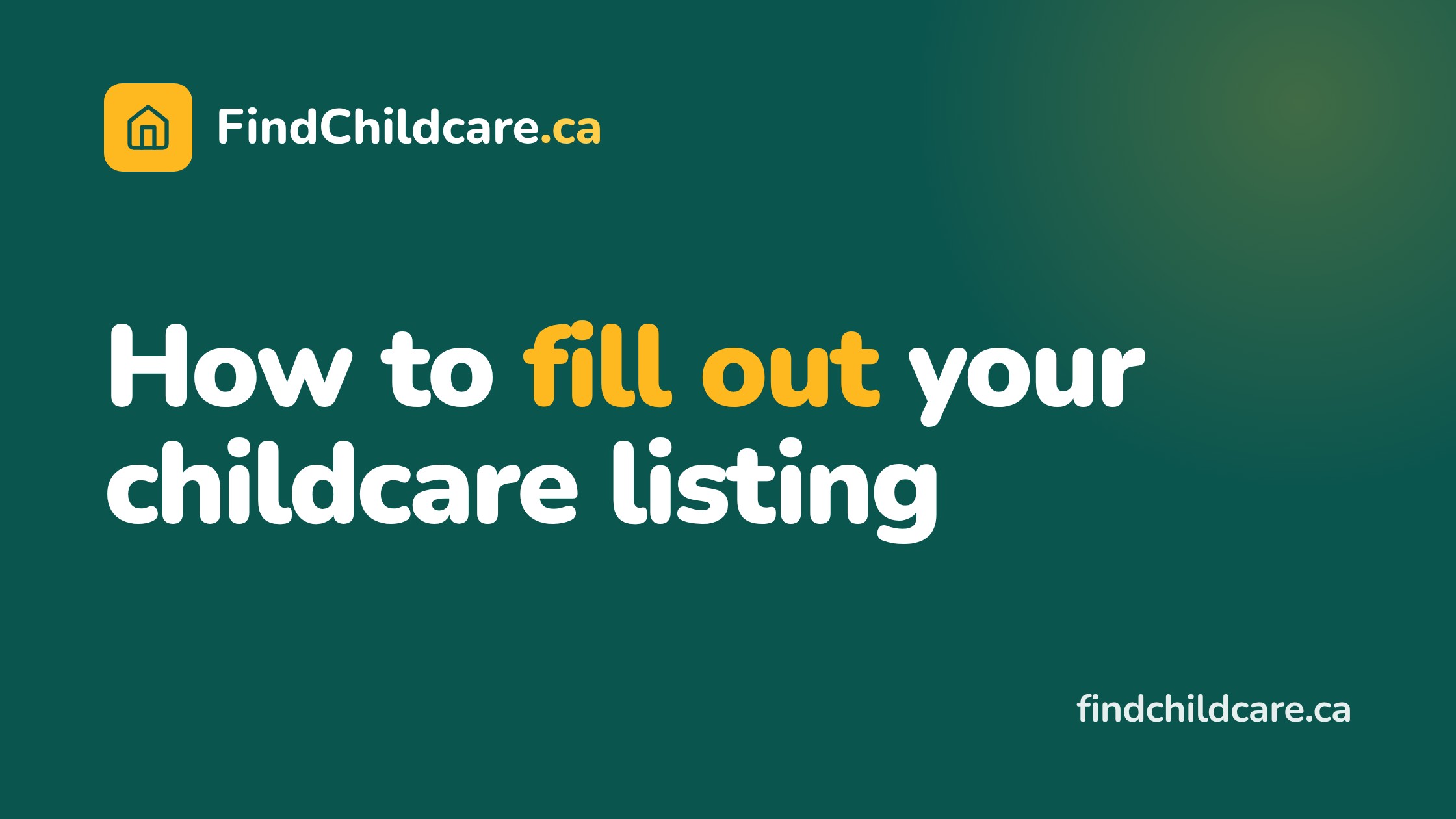 Childcare provider filling out a listing form on a laptop