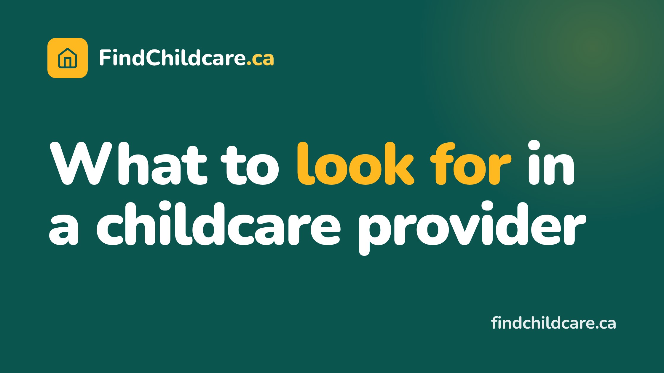 Parent and child visiting a childcare provider in Canada
